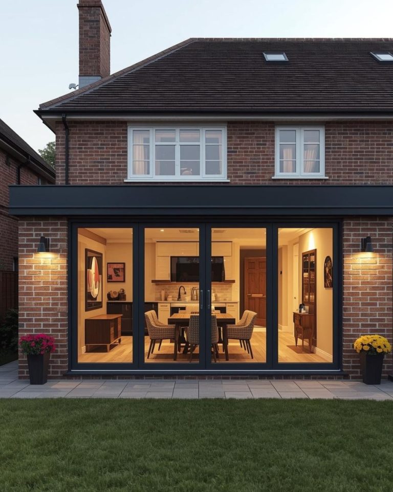 Modern single storey house extension to Gosport home.